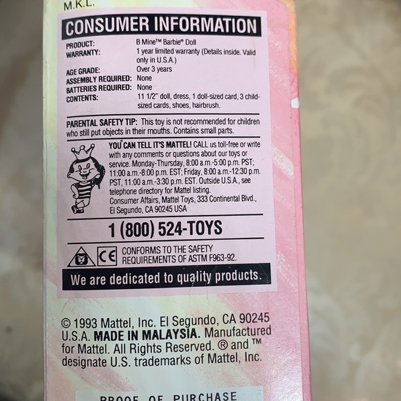 Vintage 1993 be mine Valentine’s Day Barbie Mattel special edition Cards new - Picture 6 of 8